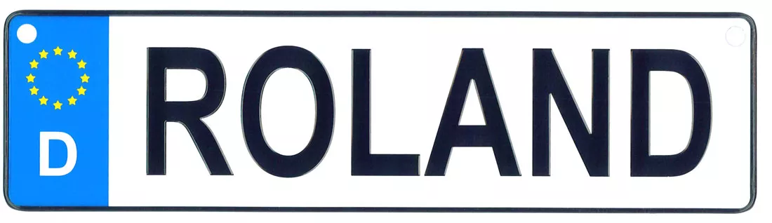 Roland - European License Plate (Germany)