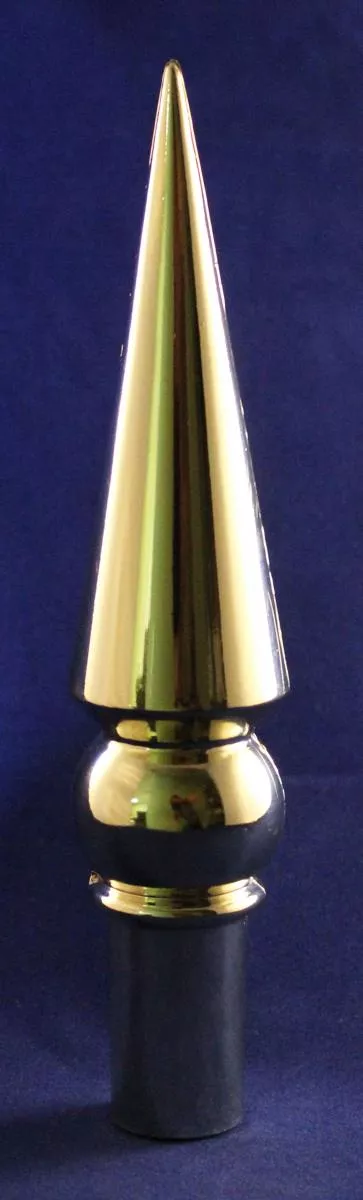 Round Spear - 8.25" Styrene Pole Ornament