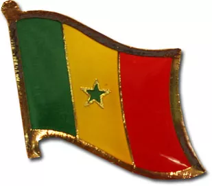 Senegal Flag Lapel Pin