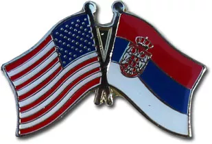 Serbia Friendship Pin