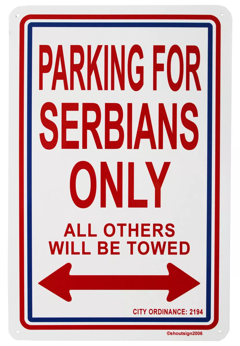 Serbia Parking Sign