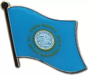 South Dakota Flag Lapel Pin