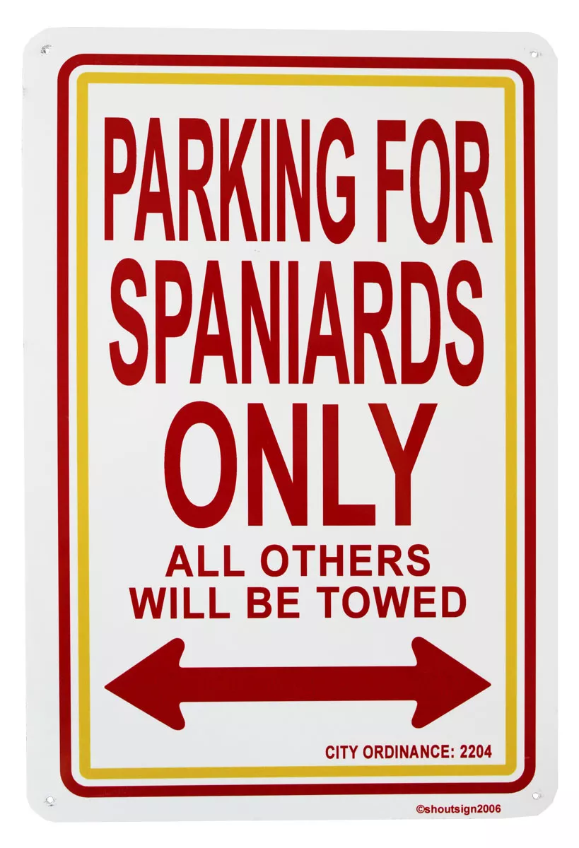 Spain Parking Sign