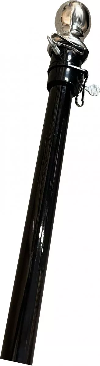 6'x1" Black Steel Pole - 2-Piece