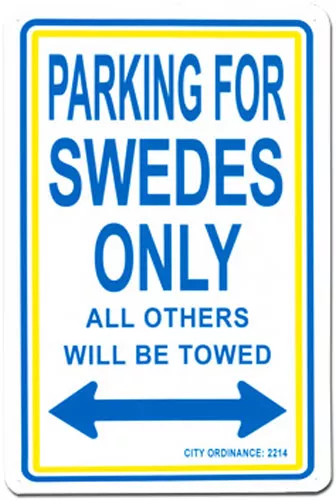 Sweden Parking Sign