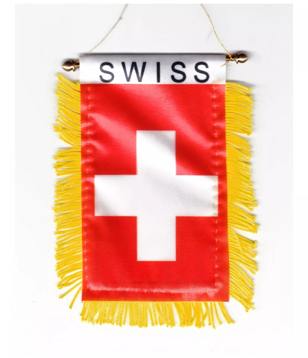 Switzerland Window Hanging Flag