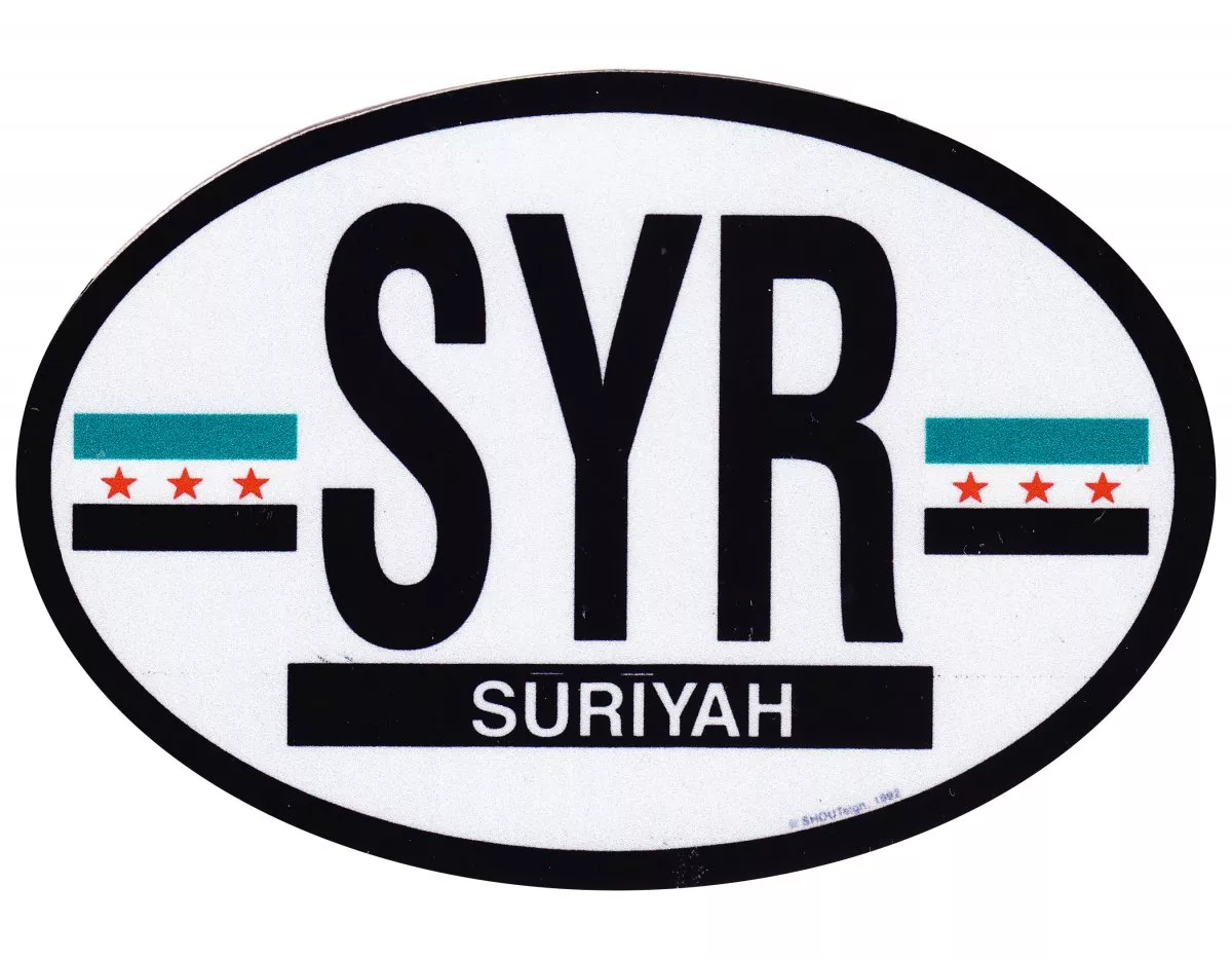 Syria (2024) Oval Decal 