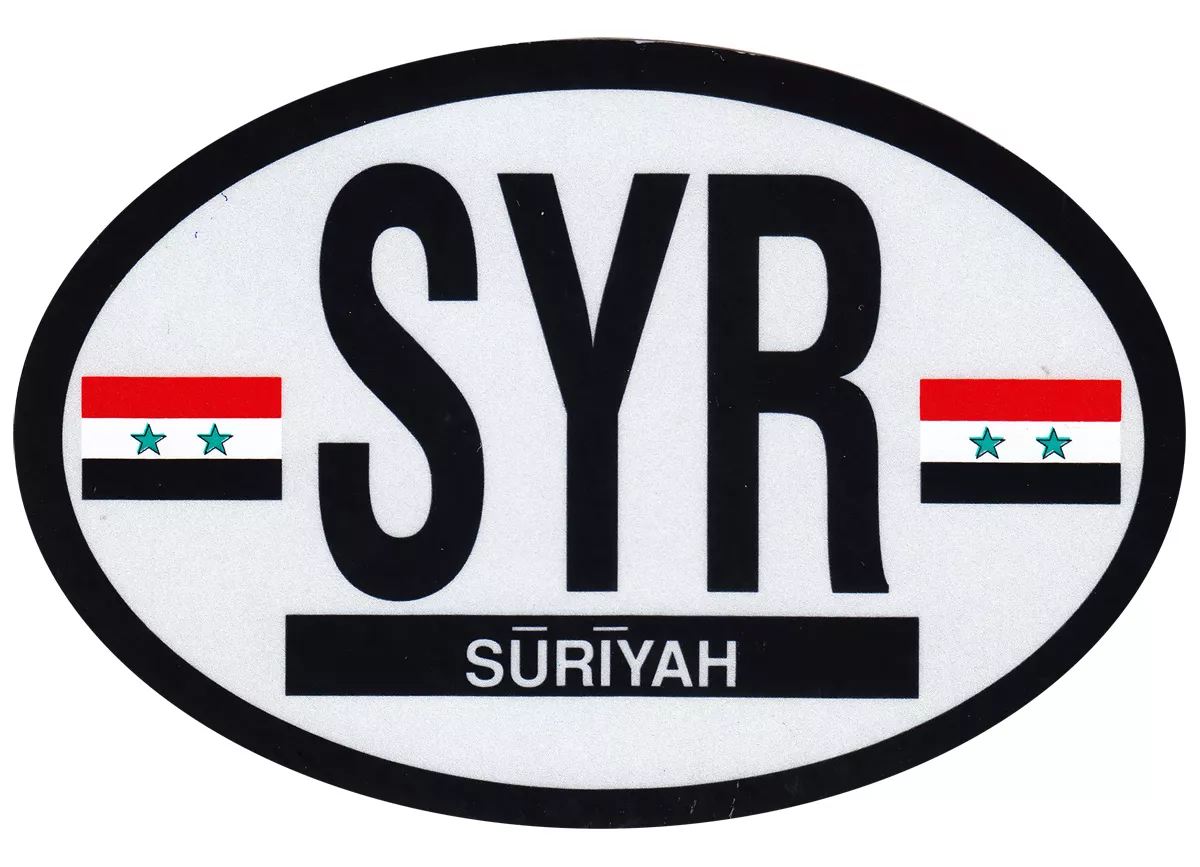 Syria (1980-2024) Oval decal