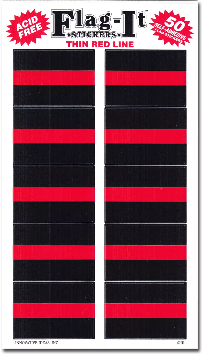 Thin Red Line 50 Count Sticker Pack