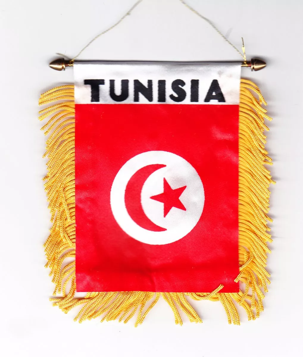 Tunisia Window Hanging Flag