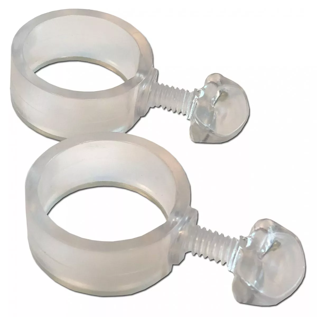 Mounting Rings (clear)- Stationary (for 1" pole)