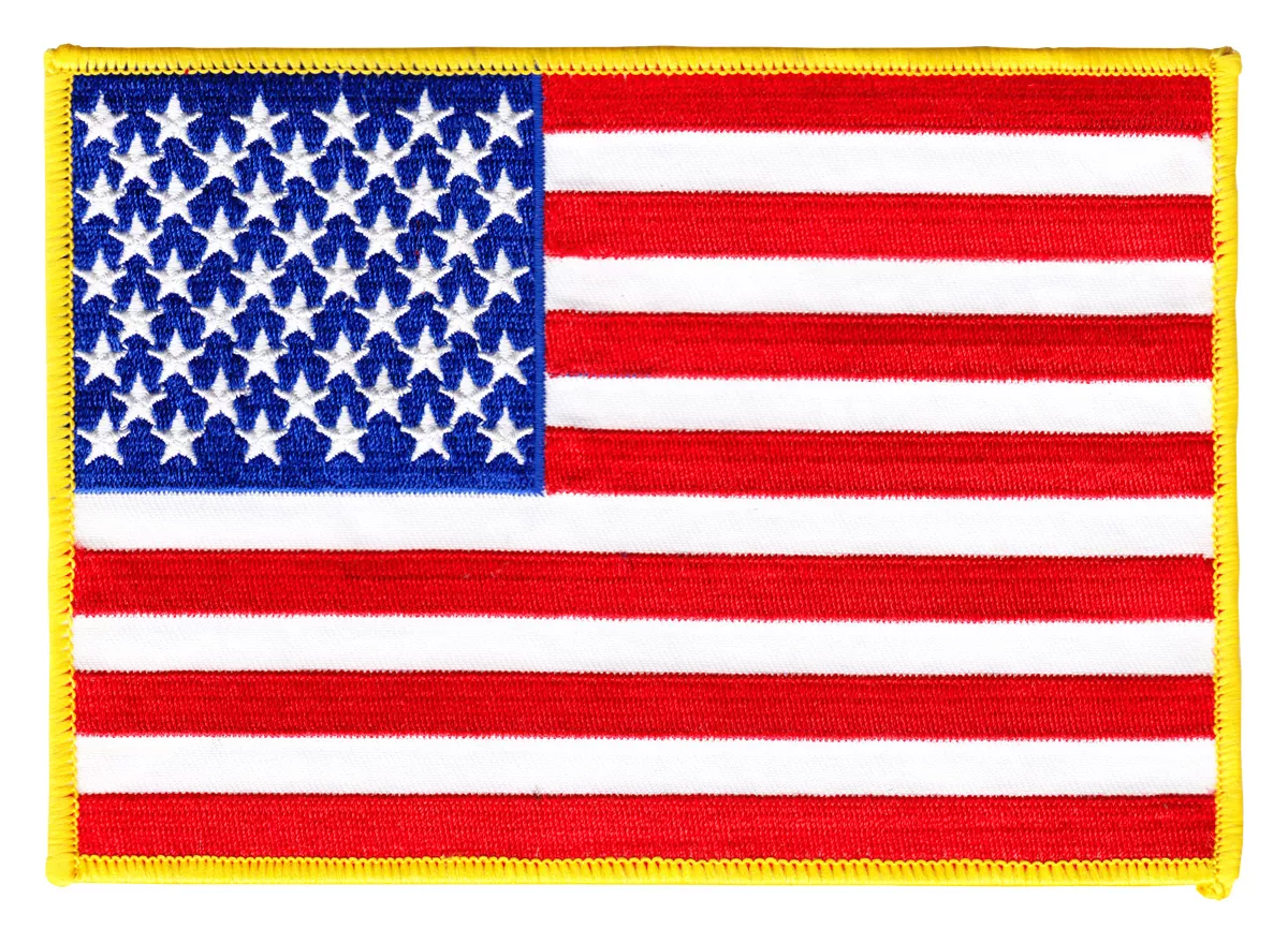 USA 5" x 7" Large Rectangular Patch