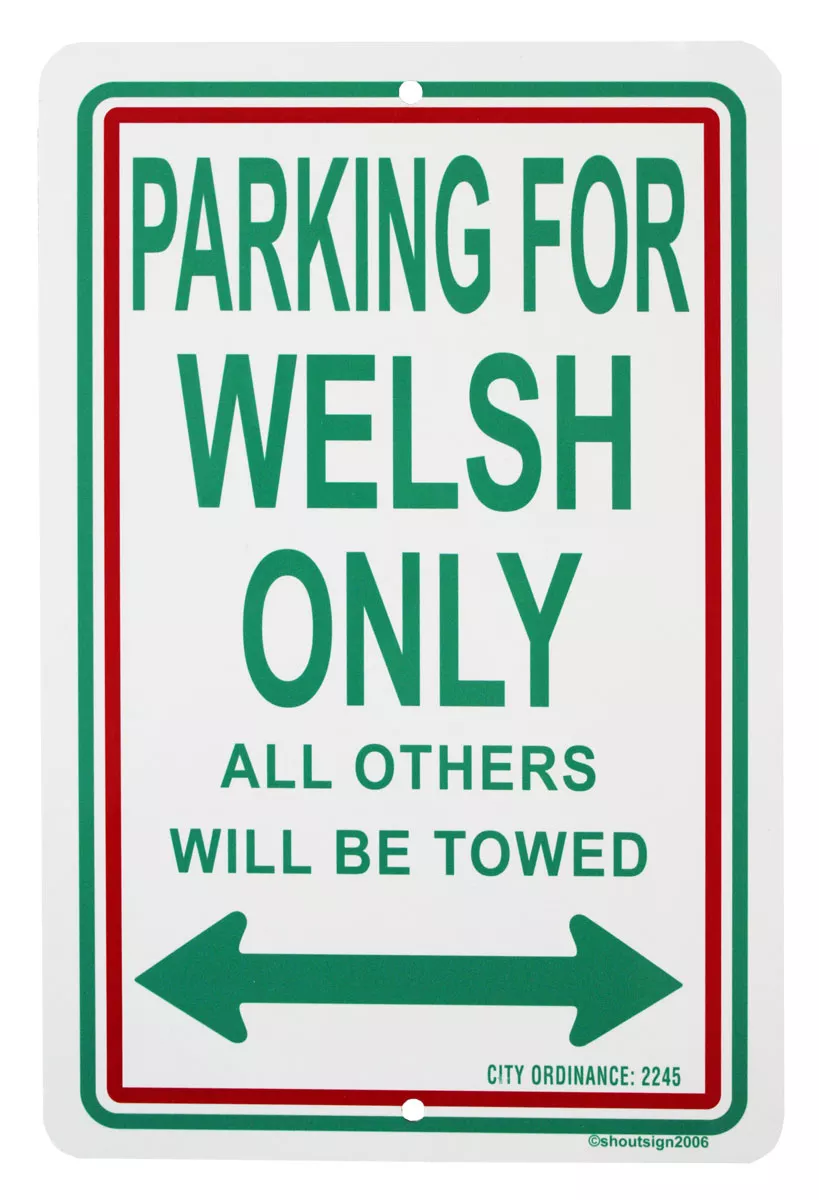 Wales Parking Sign