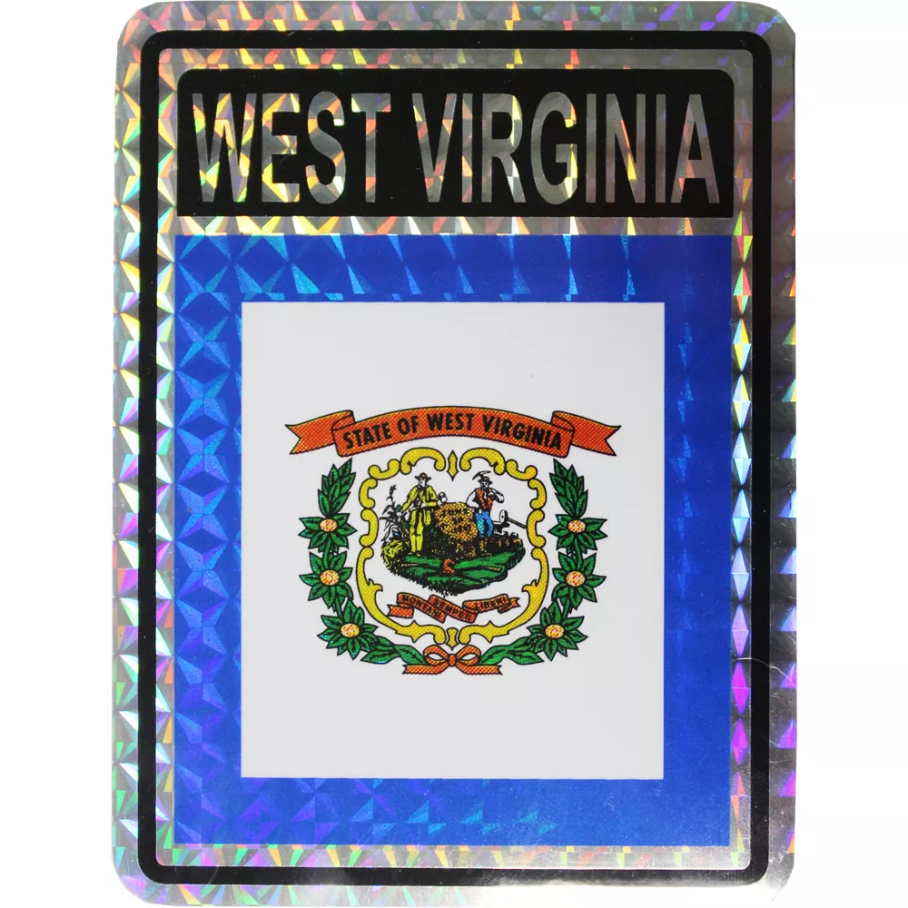 West Virginia Reflective Decal
