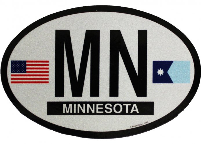 Buy Minnesota Oval Decal 2024 Flagline   MN Oval Decal 2024 