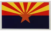 Arizona Flag Auto Decal