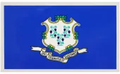 Connecticut Flag Auto Decal