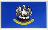 Louisiana Flag Auto Decal