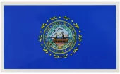 New Hampshire Flag Auto Decal