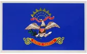 North Dakota Flag Auto Decal