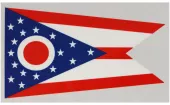 Ohio Flag Auto Decal