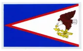 American Samoa Flag Auto Decal
