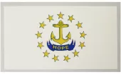 Rhode Island Flag Auto Decal