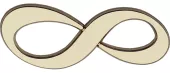 Infinity Symbol Lapel Pin Front