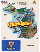 Michigan Map Vinyl Sticker