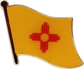 New Mexico Flag Single Lapel Pin