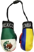 Mexico and Colombia Novelty Mini Boxing Gloves