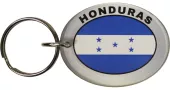 Honduras Oval Plastic Keyring