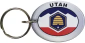 Utah Flag Oval Keyring